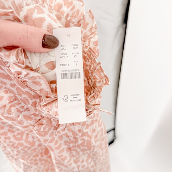 J.Crew Classic-fit ruffleneck shirt in leopard - Picture 8 of 9